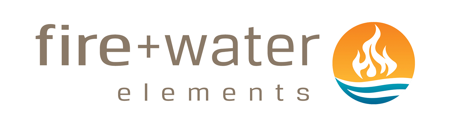 fire & water elements logo