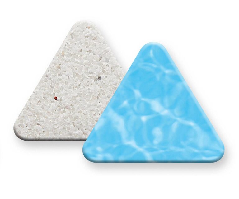 photo of pebble sheen sample arctic white finish