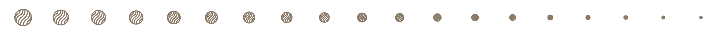 diagram of pebble texture from largest to smallest