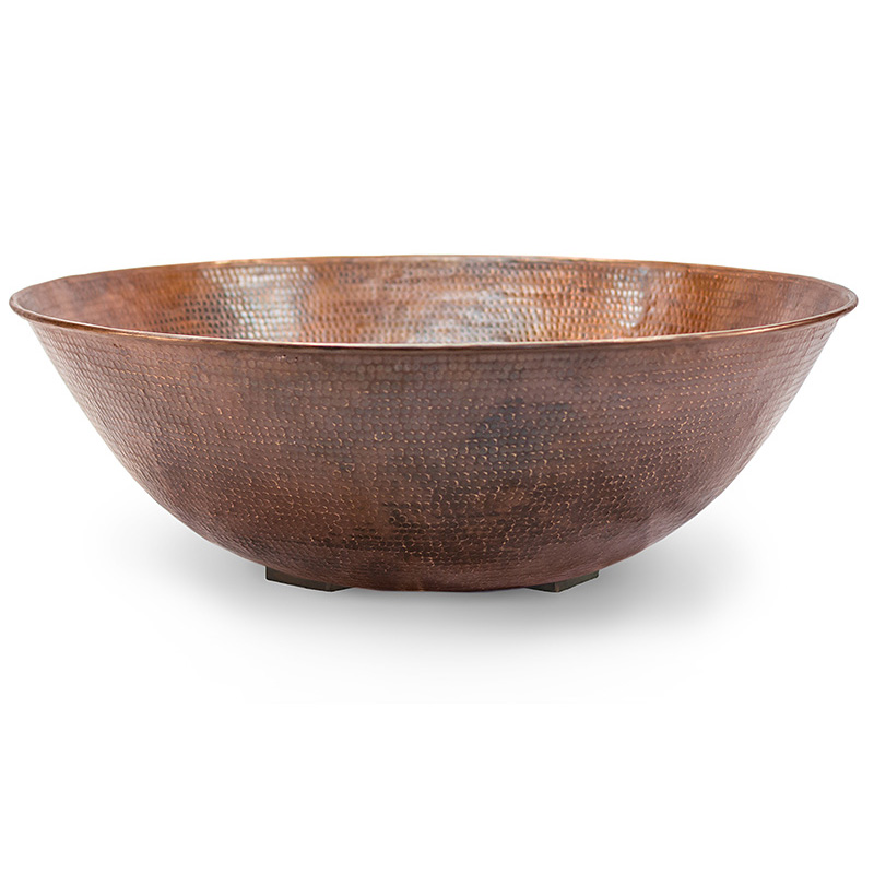 Round Copper Fire Bowl