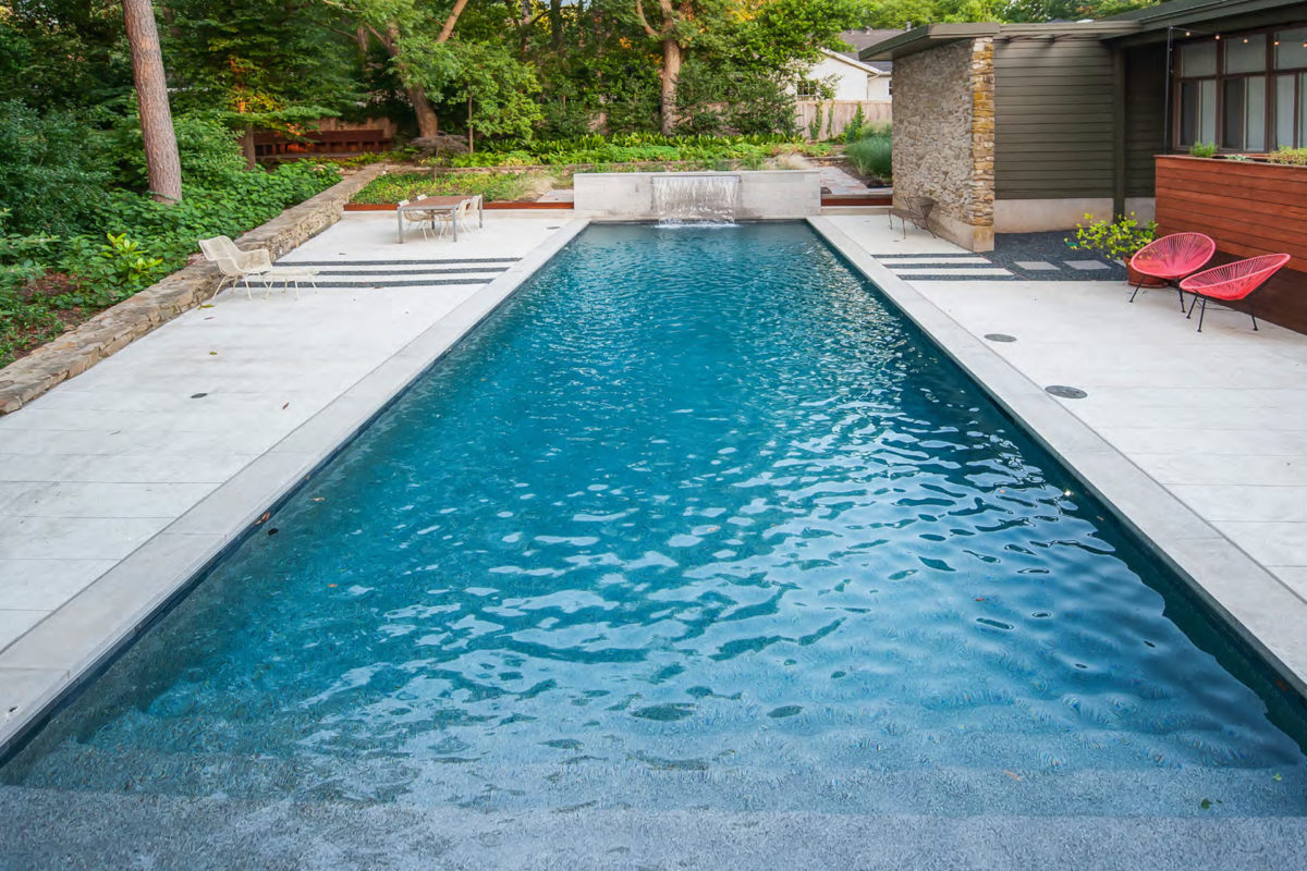 Swimming Pool Photo of Pebble Sheen Blue Surf