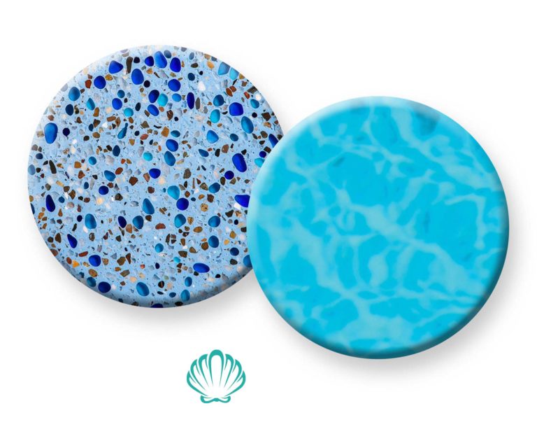 photo of PebbleBreeze Fresh Water Pool Finish Sample