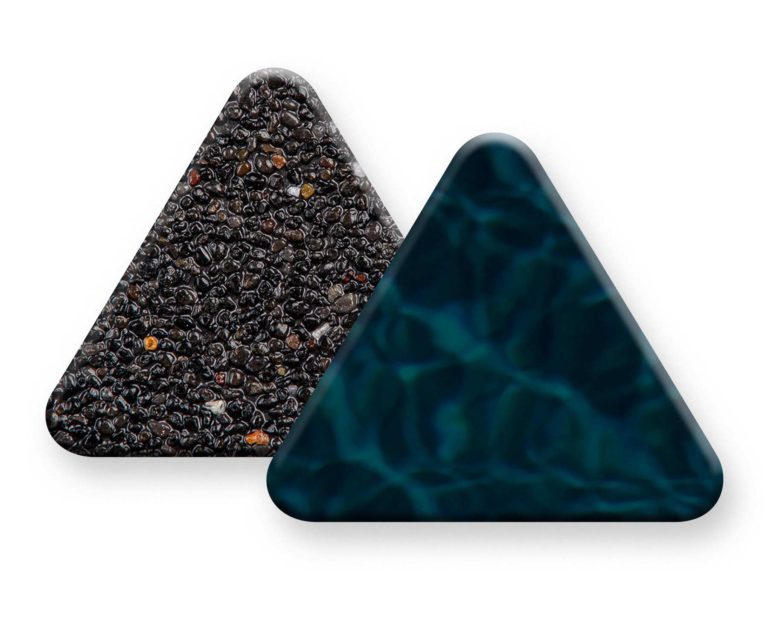 photo of pebble sheen sample black eclipse finish