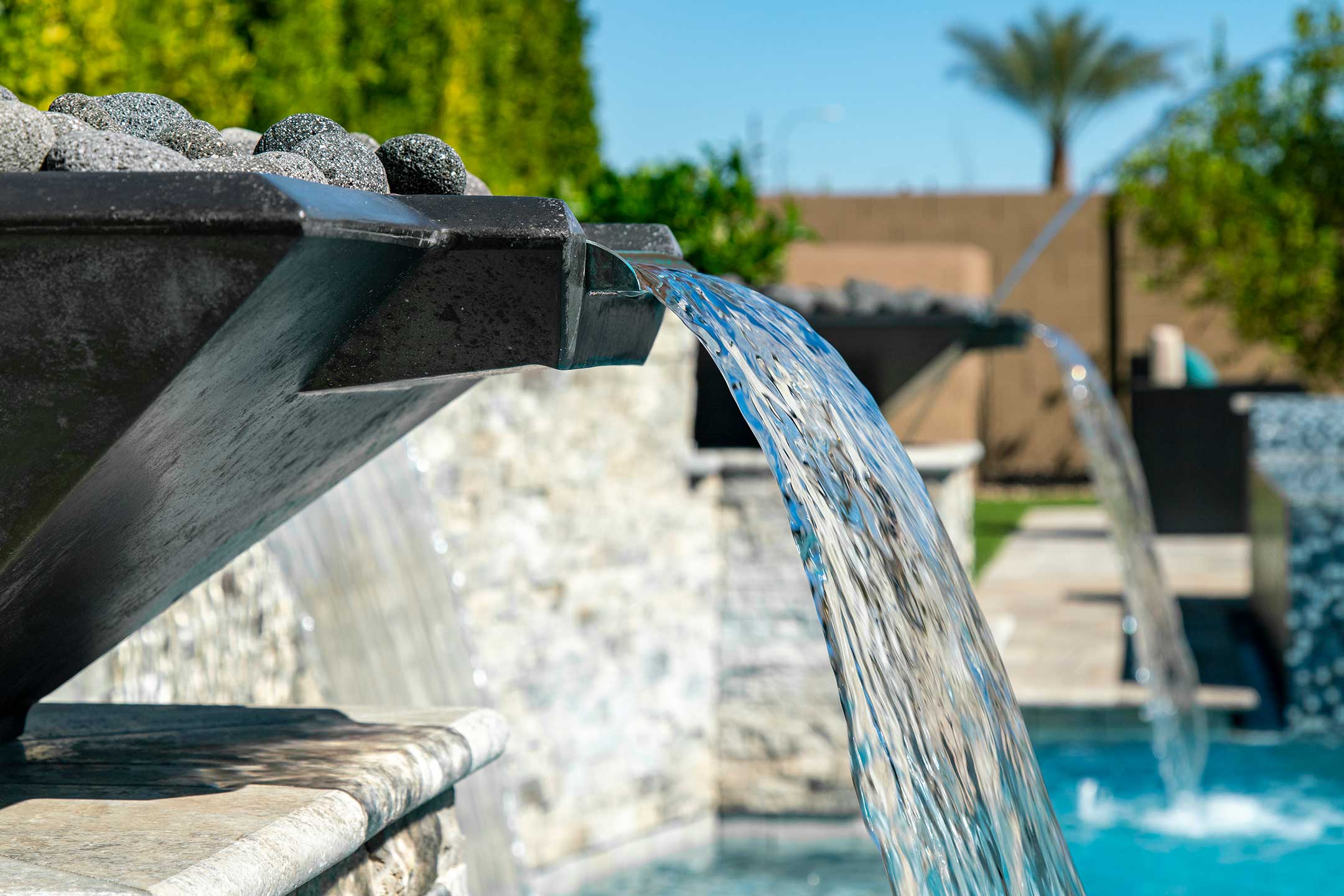 photo of PebbleTec Home Water Features with waterfall