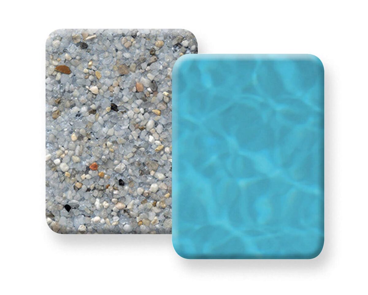 image of pebble crystal buff blue with water color