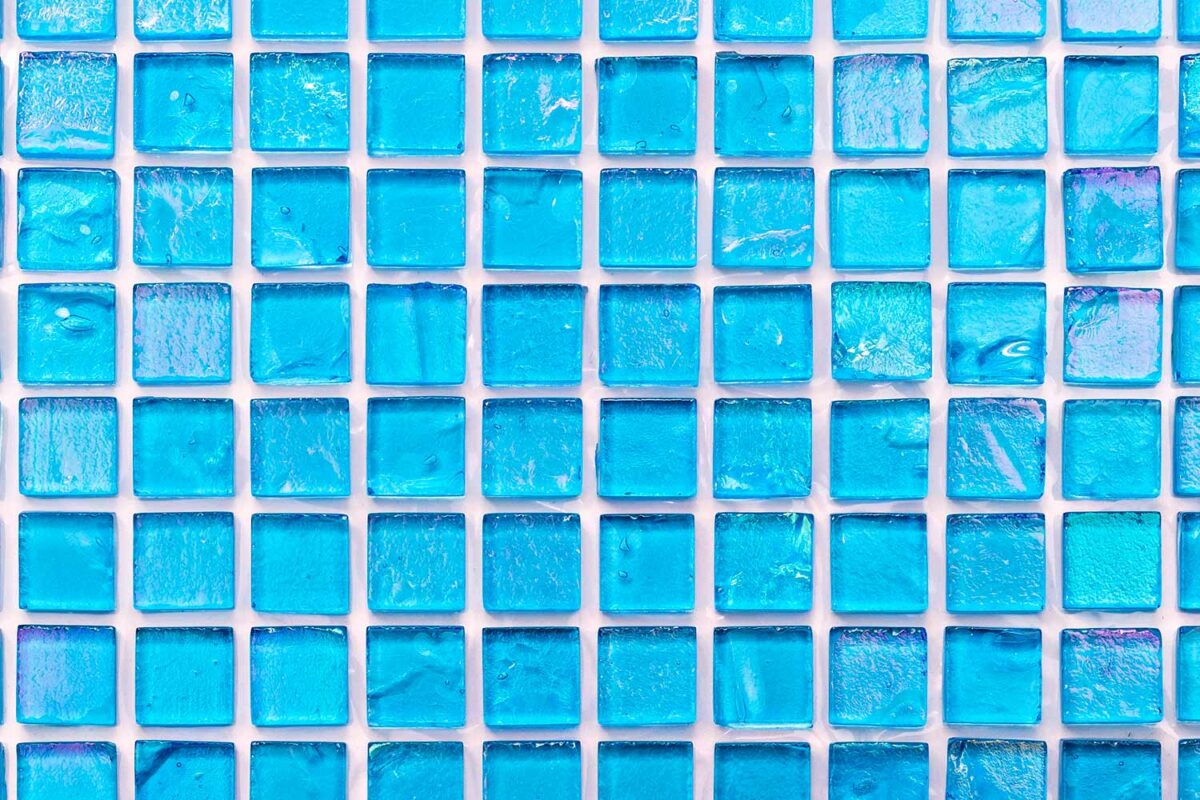 R1C Aqua Blue tile 1in photo