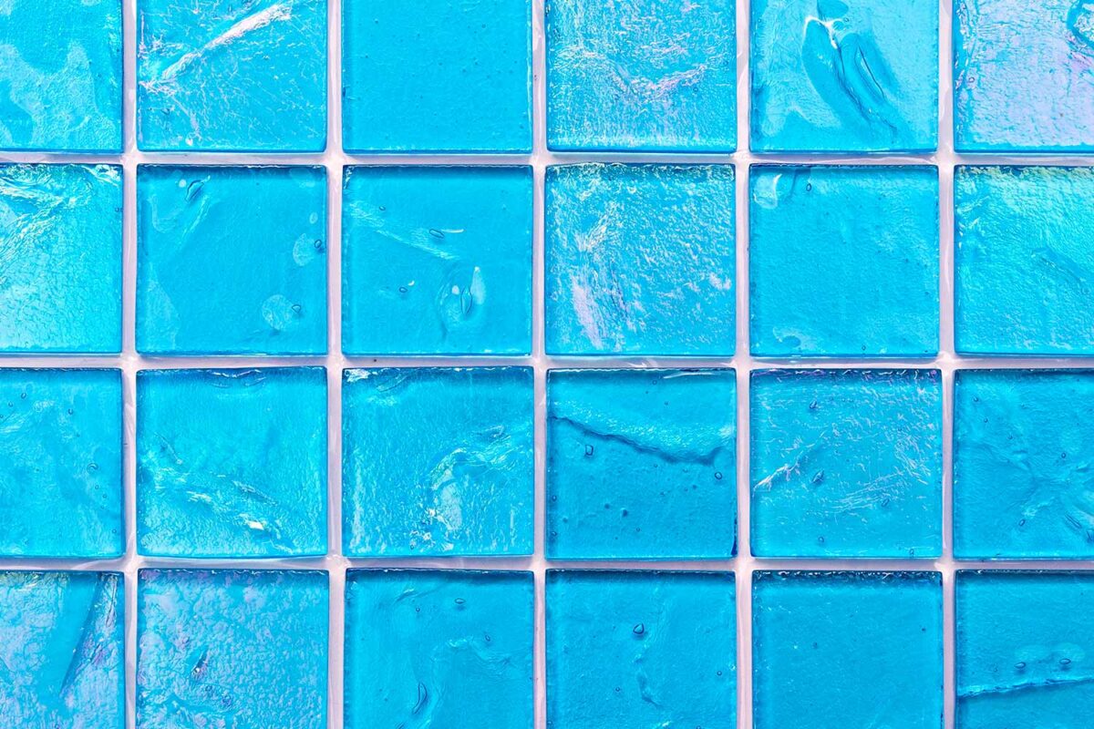 R1C Aqua Blue tile 2in photo